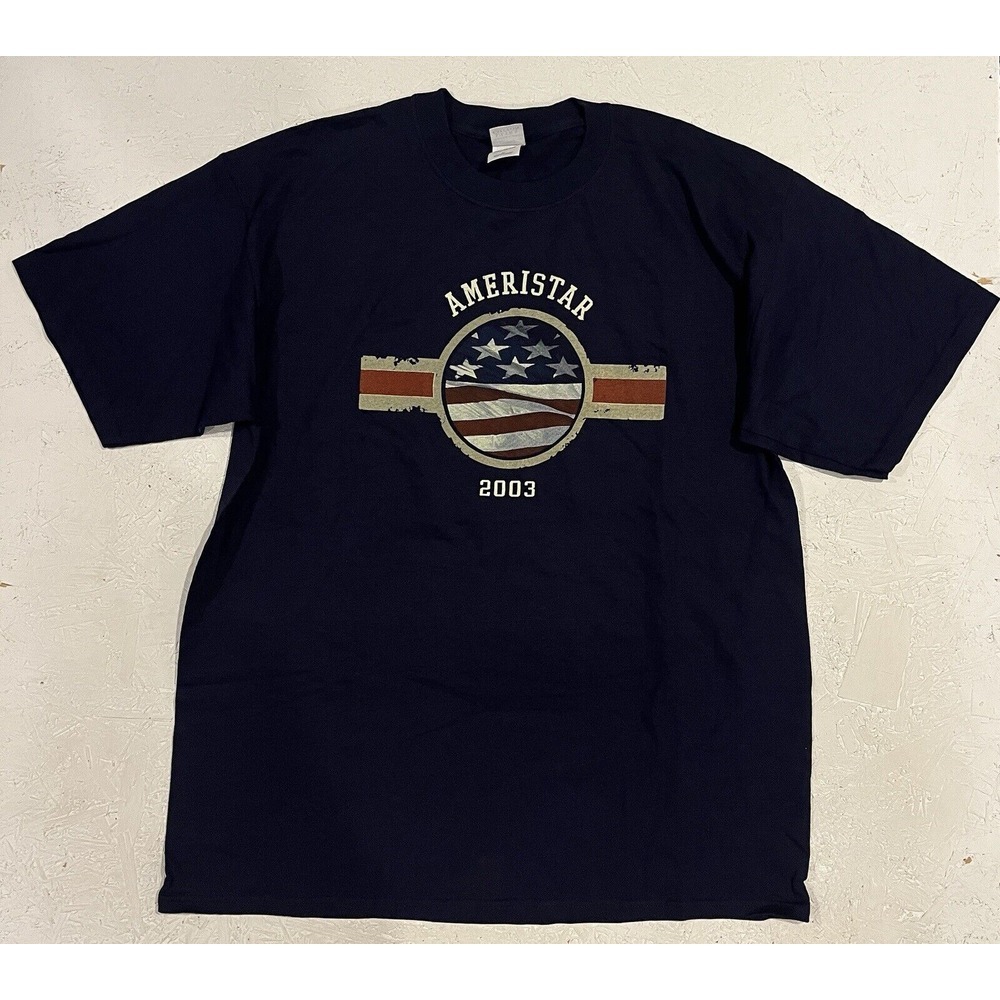 Vintage Ameristar Casino 2003 Slots Sports Blue Men's T‎ Shirt Size XL Missouri